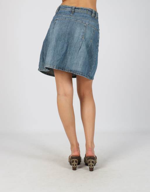Vintage Yessica S denim mini skirt in blue, 4 of 4