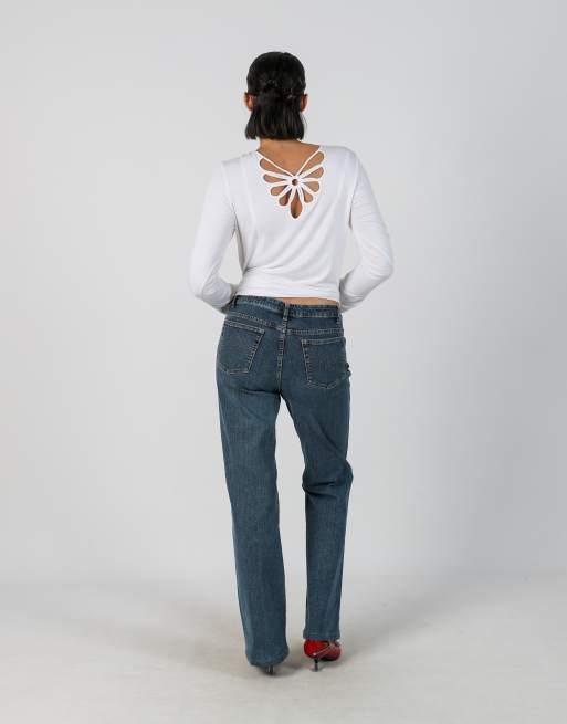Vintage Yessica XS mom jeans in blue, 3 of 4