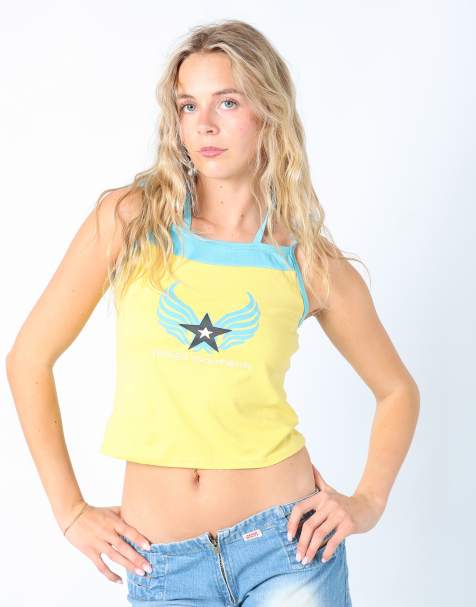 Vintage Yipaer Garments M cami in yellow - view 1