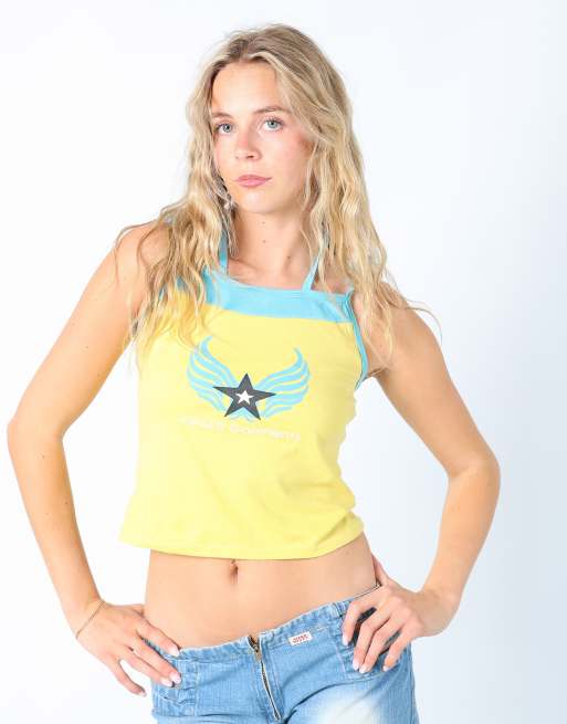 Vintage Yipaer Garments M cami in yellow