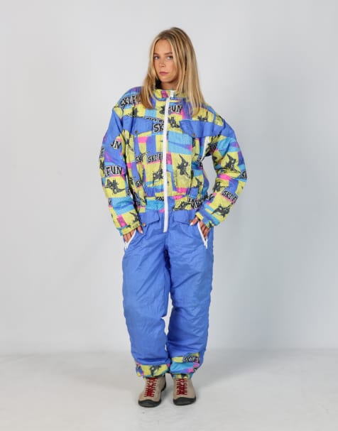 Vintage YKK M ski suit in lilac purple - view 1