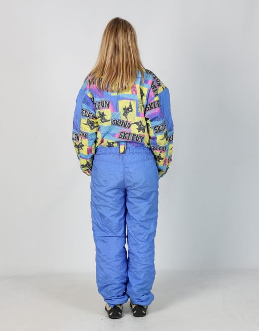 Vintage YKK M ski suit in lilac purple, 3 of 4