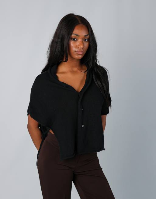 Vintage Yohji Yamamoto S knitted top in black | ASOS