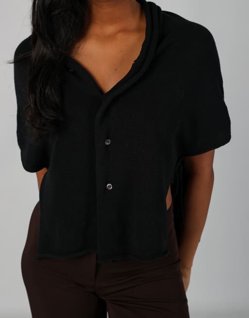 Vintage Yohji Yamamoto S knitted top in black | ASOS