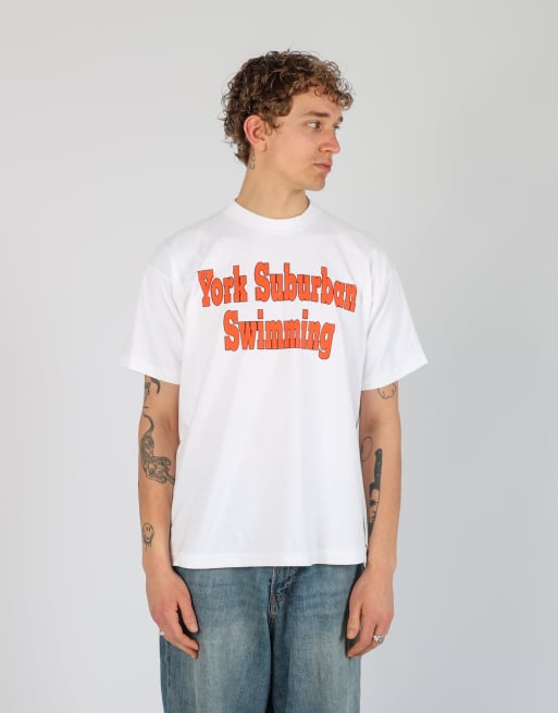 Vintage York Suburban Swimming xl t-shirt in white, 3 of 5