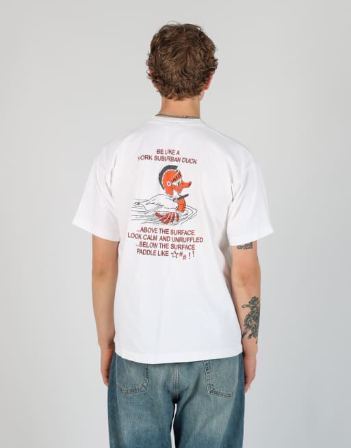 Vintage York Suburban Swimming xl t-shirt in white, 4 of 5