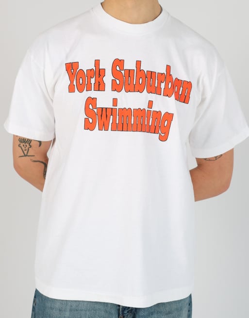 Vintage York Suburban Swimming xl t-shirt in white, 5 of 5