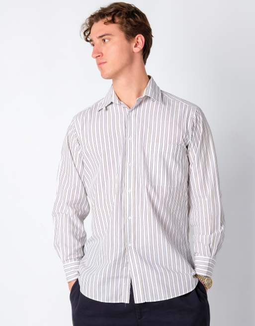 Vintage YSL Yves Saint Laurent L Long Sleeve Shirt White | ASOS