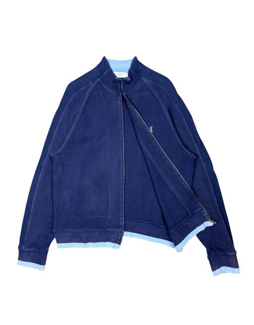 Vintage YSL Yves Saint Laurent Zip up 100% Cotton Cardigan, 2 of 5