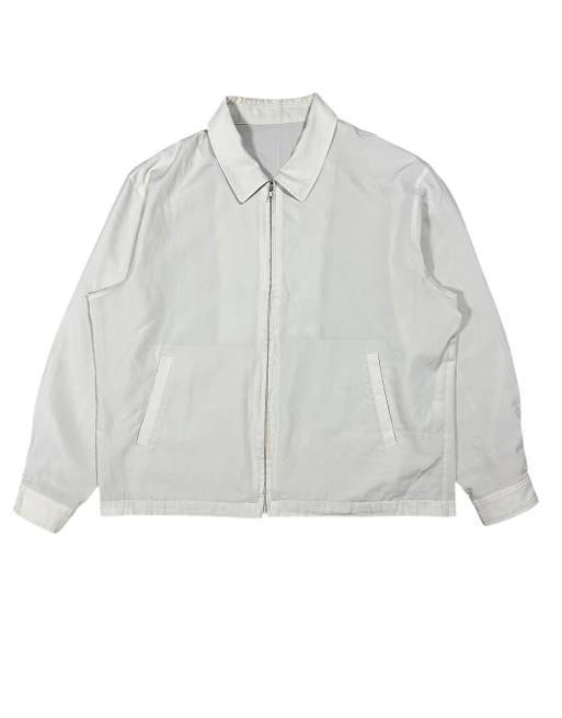 Vintage Yves Saint Laurent Lightweight Harrington Jacket size xl in white
