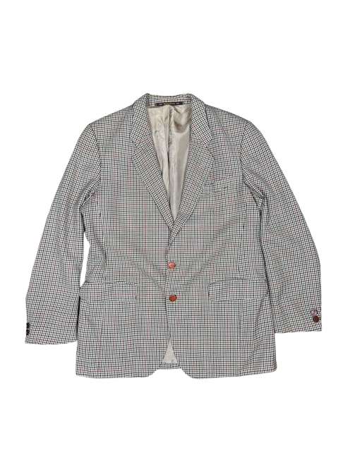 Vintage Yves Saint Laurent Suit Blazer in Pure Wool Houndstooth Pattern, 1 of 6