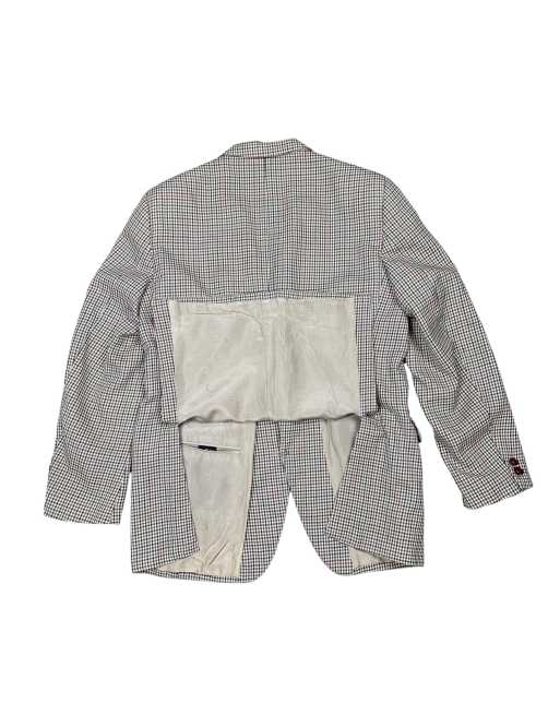 Vintage Yves Saint Laurent Suit Blazer in Pure Wool Houndstooth Pattern, 4 of 6