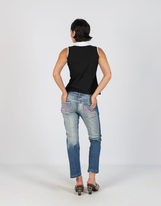 Vintage Zoe S bootcut jeans in blue, 3 of 4