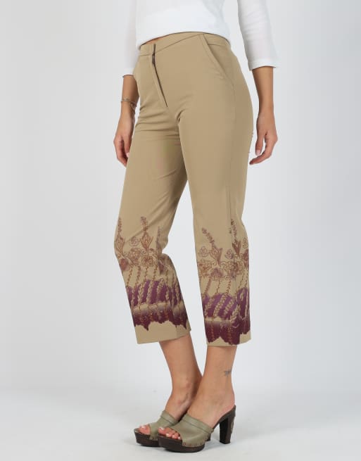 Vintage Zoe XS woven trousers in tan, 2 of 4