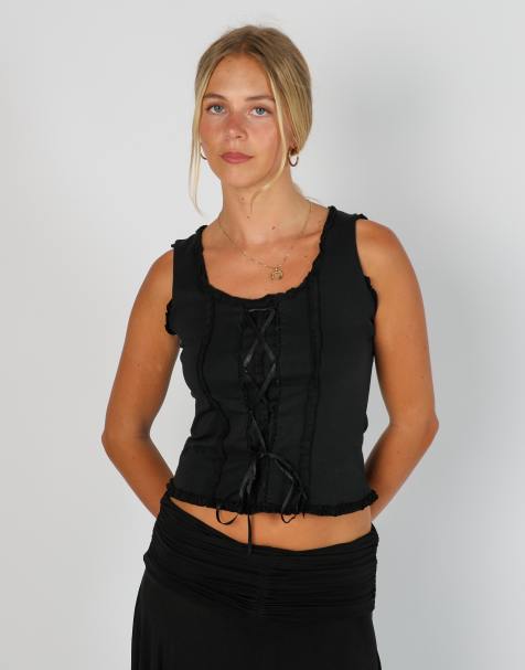 Vintage Zoteno S woven top in black - view 1