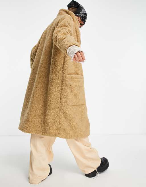 Asos Uomo Abbigliamento Cappotti e giubbotti Soprabiti Cappotti Cappotto taglio lungo color sabbia 