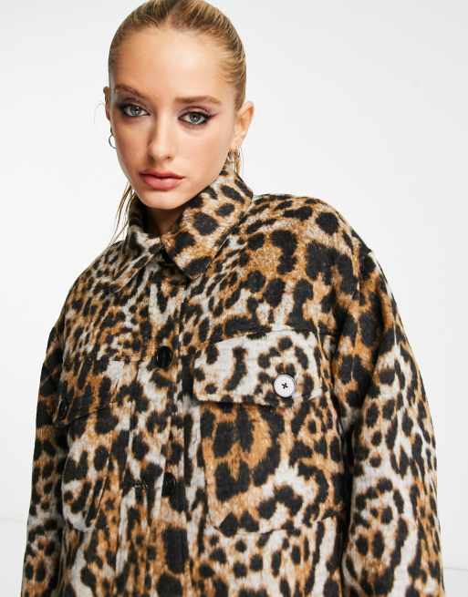 Purple leopard hot sale print jacket