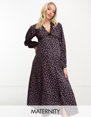Violet Romance Maternity midi dress with lace trims in floral print - ASOS Price Checker