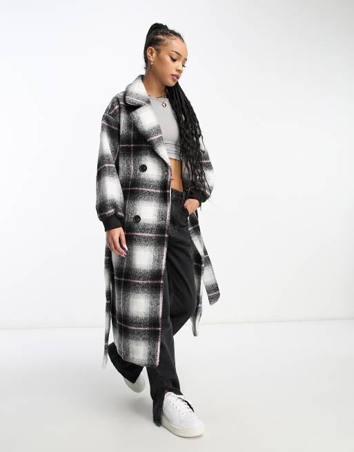 Petite tartan outlet coat