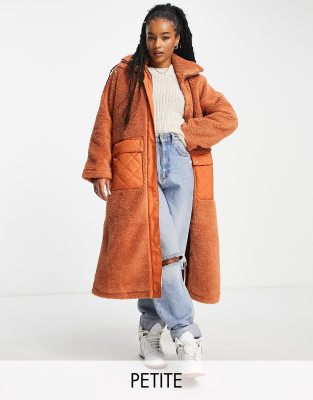 Rust hotsell teddy coat