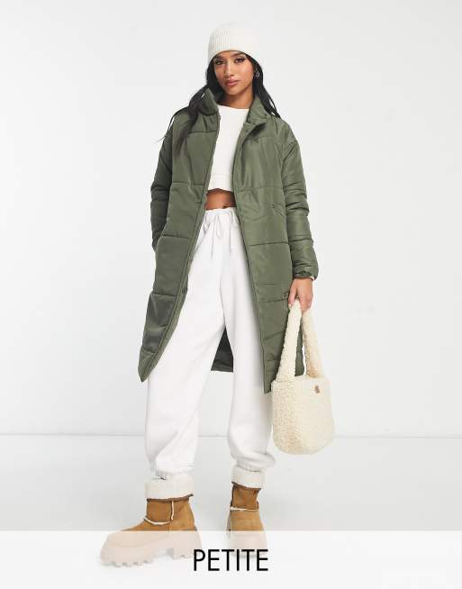 Khaki store maxi coat