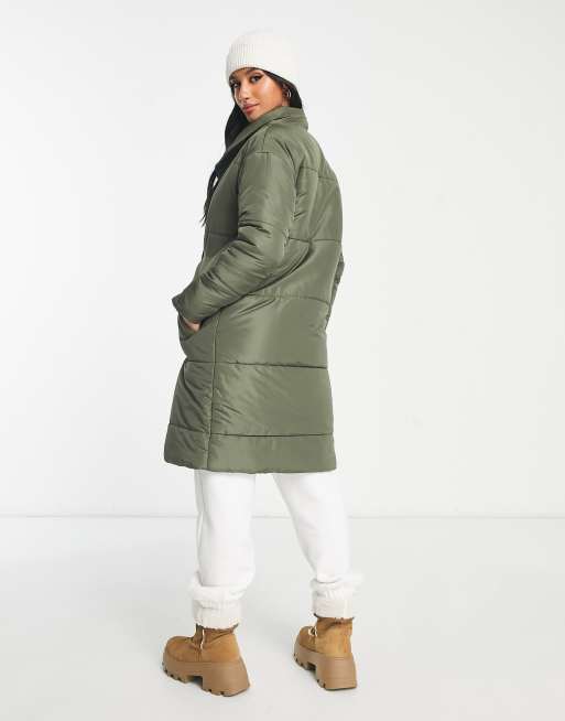 Long puffer shop jacket petite