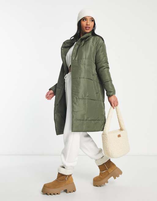 Long puffer deals coat petite