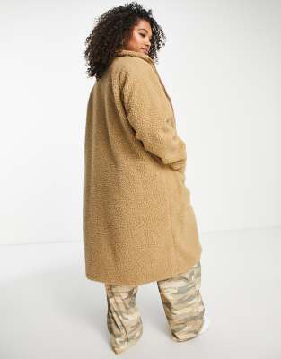 plus long teddy coat