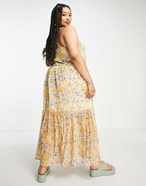 Violet Romance Plus - Robe trapèze mi-longue à imprimé fleurs, 2 de 4