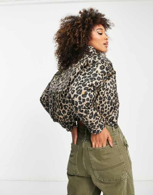 Leopard hotsell puffer jacket