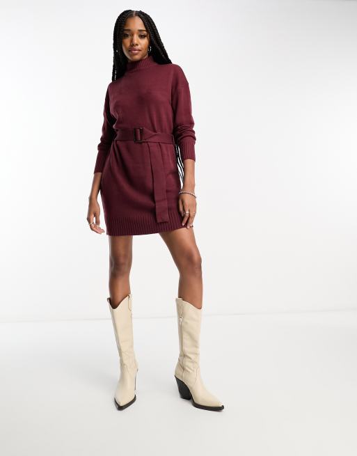 Dark brown best sale sweater dress