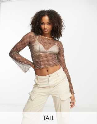 mesh top in brown - part of a set