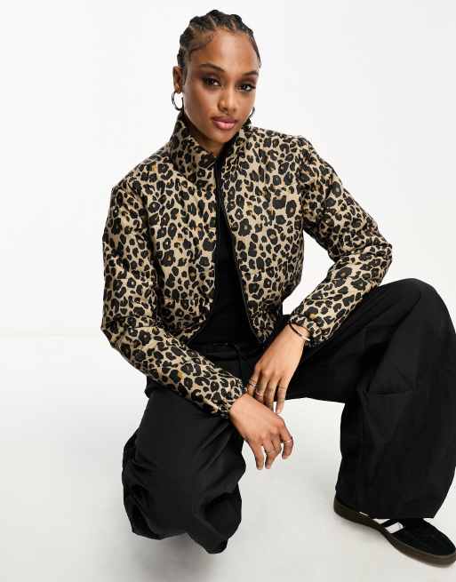 Leopard print shop jacket ladies