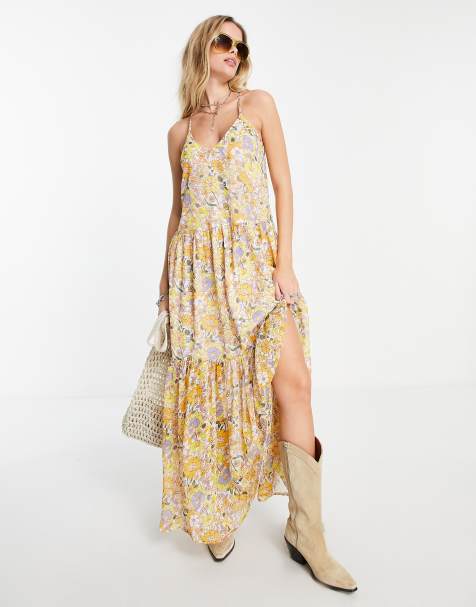 Violet Romance trapeze midi dress in floral print - view 1