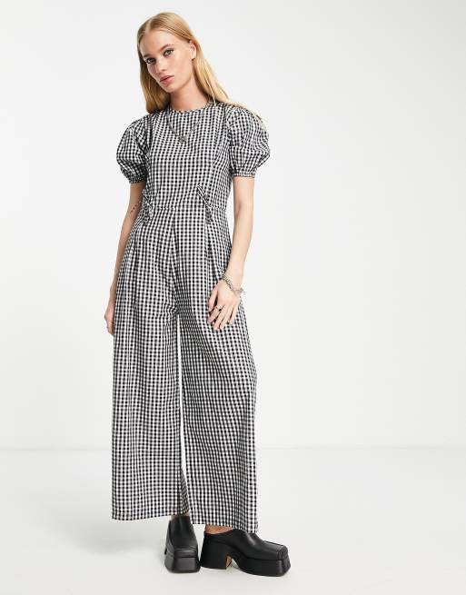 Asos gingham sales jumpsuit