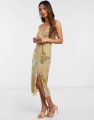 virgos lounge gold dress