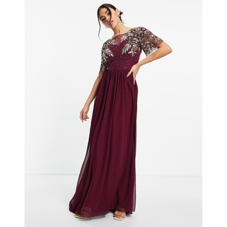 Vestito color vinaccio discount