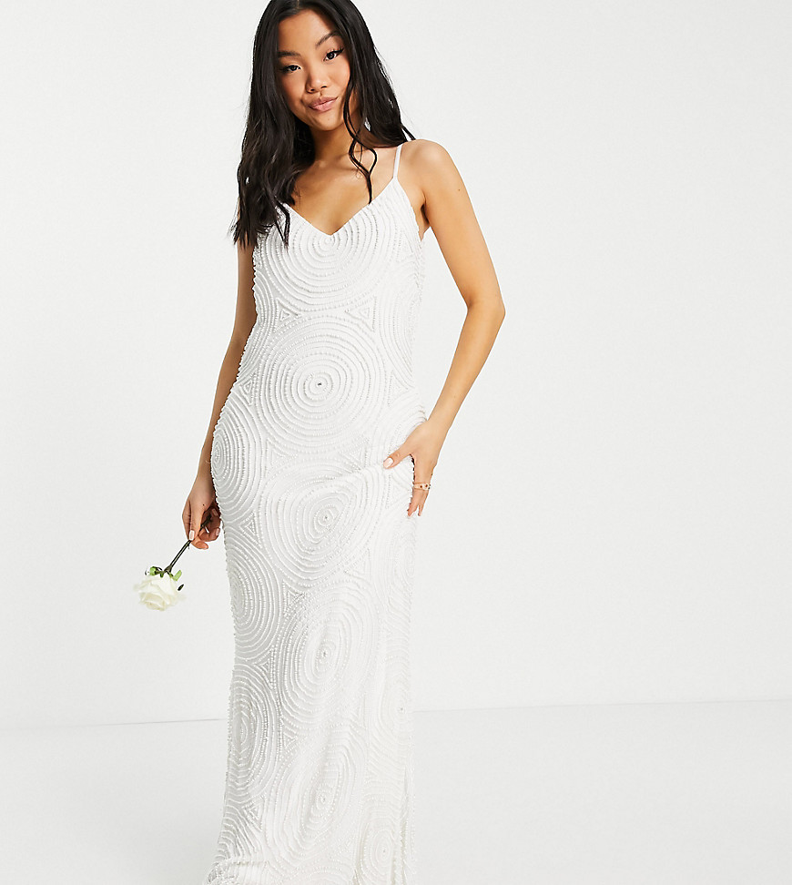 Virgos Lounge Petite – Bridal – Verziertes Camisole-Kleid in Weiß