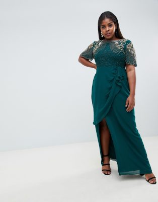 virgos lounge emerald green dress