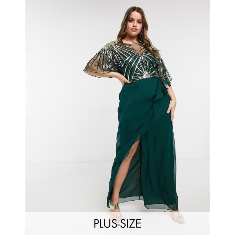 Virgos lounge shop emerald green dress