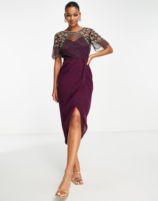 Vestito prugna cheap