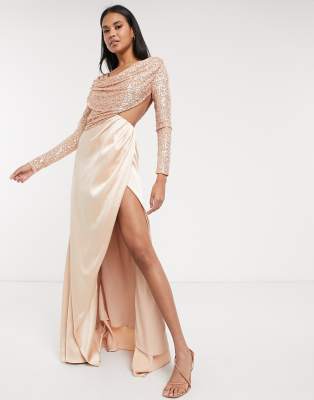 virgos lounge gold dress