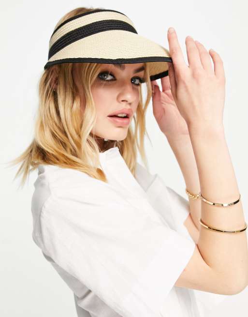 Visera beis de paja de French Connection