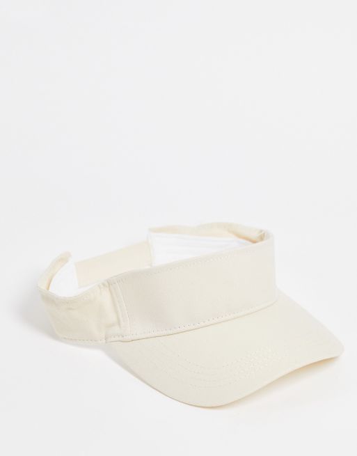 Visera color crudo de algodón de ASOS DESIGN