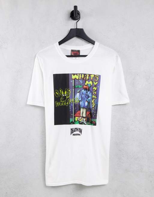 Vit t-shirt i oversize med 