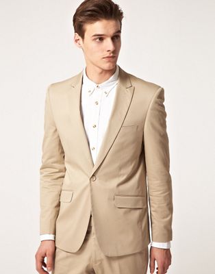 khaki chino suit