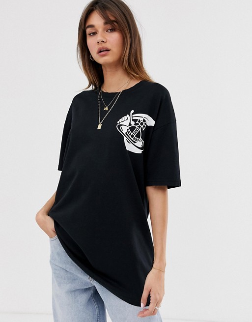 Vivienne Westwood Anglomania oversized logo t-shirt