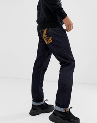 Vivienne Westwood – Blå straight jeans med logga