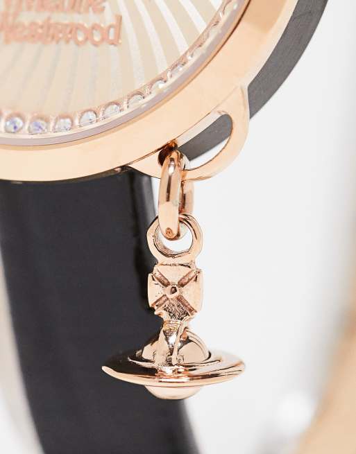 Vivienne Westwood - Bow - Montre avec breloque or - Noir/doré, 2 de 4