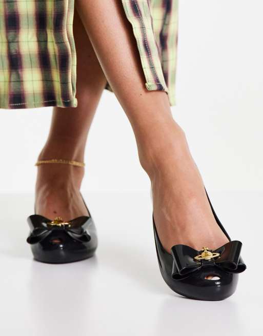 Vivienne Westwood by Melissa ultragirl orb flat shoes in black